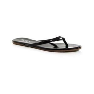 Tkees Glosses Patent Leather Flipflops Licorice - 6